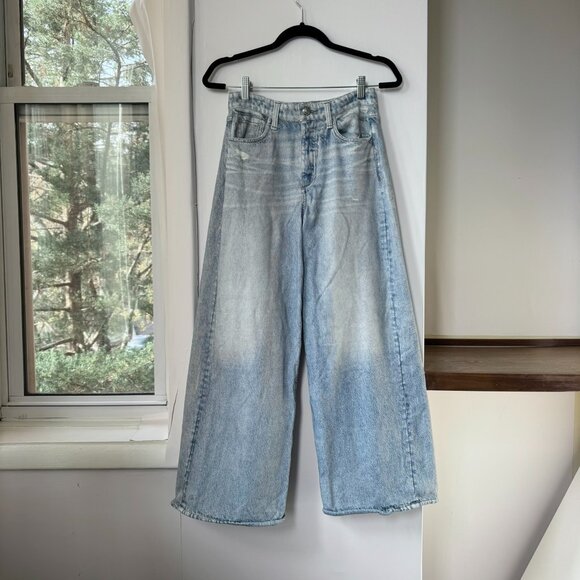 Rag & Bone Miramar Sofie Wide-Leg Ankle-Length Pants Sweatpant Jeans Blue 26 - Picture 9 of 14